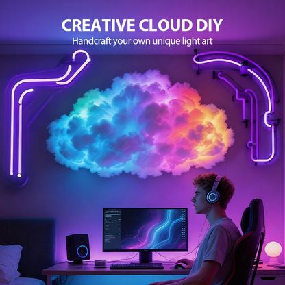LumiCéra™ – Lampe Nuage DIY Multicolore