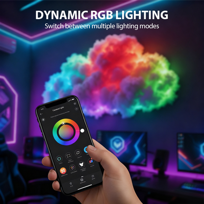 LumiCéra™ – Lampe Nuage DIY Multicolore
