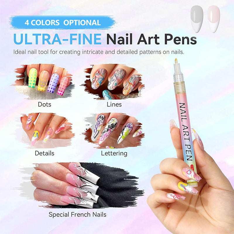 LineaNail™ – Stylos Nail Art de Précision (Lot de 12)