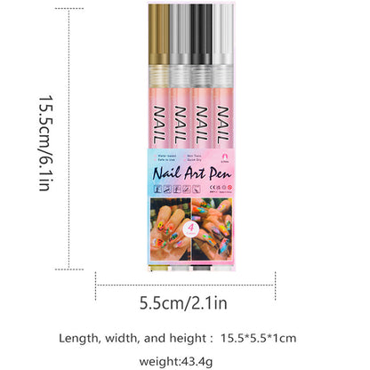 LineaNail™ – Stylos Nail Art de Précision (Lot de 12)