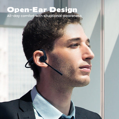 AeroCall™ | Casque Bluetooth Oreille Ouverte avec Micro Anti-Bruit