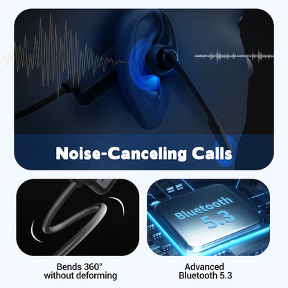 AeroCall™ | Casque Bluetooth Oreille Ouverte avec Micro Anti-Bruit