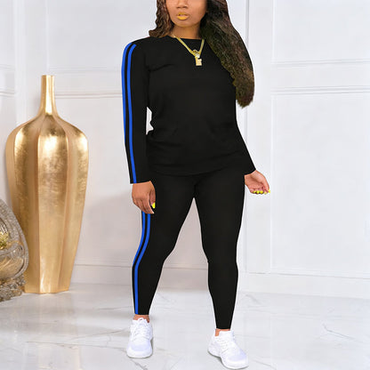 LunéaFlow™ – Ensemble deux pièces pour femmes casual avec détails sportifs