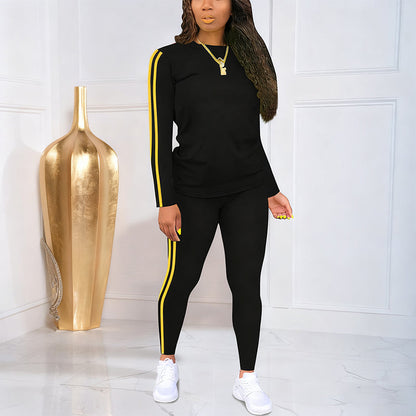 LunéaFlow™ – Ensemble deux pièces pour femmes casual avec détails sportifs