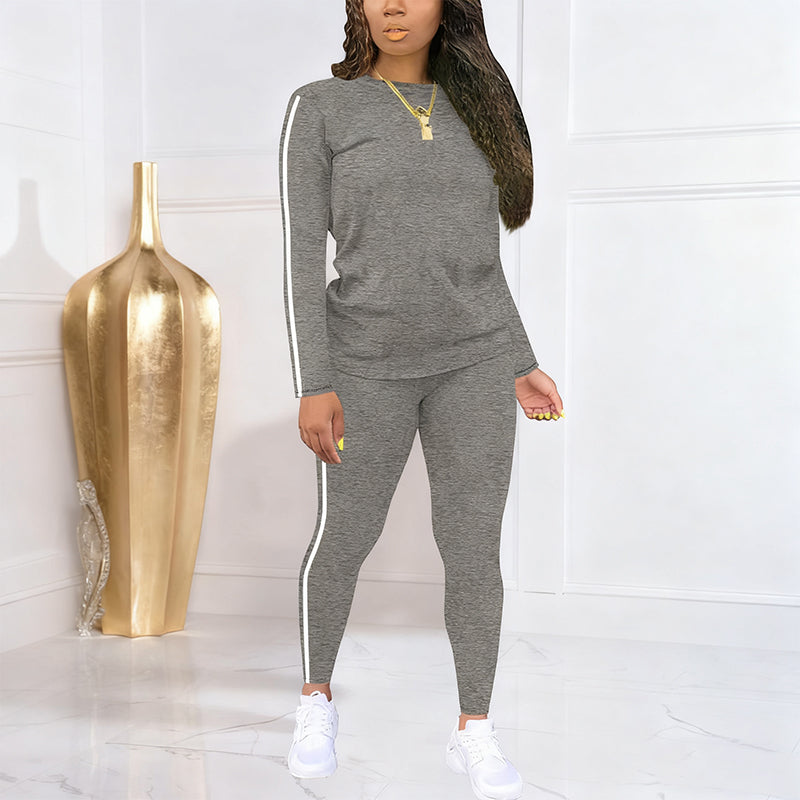 LunéaFlow™ – Ensemble deux pièces pour femmes casual avec détails sportifs