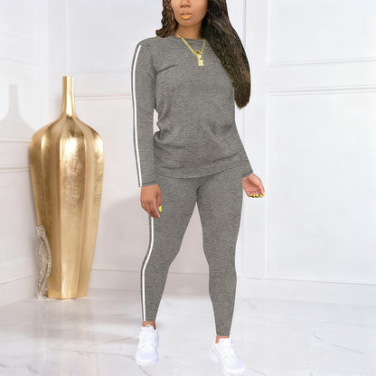 LunéaFlow™ – Ensemble deux pièces pour femmes casual avec détails sportifs