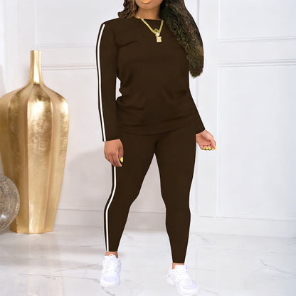 LunéaFlow™ – Ensemble deux pièces pour femmes casual avec détails sportifs