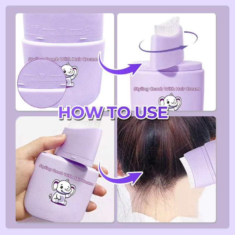 StyleMate™ – Peigne Coiffant avec Crème Intégrée | 1+1 GRATUIT