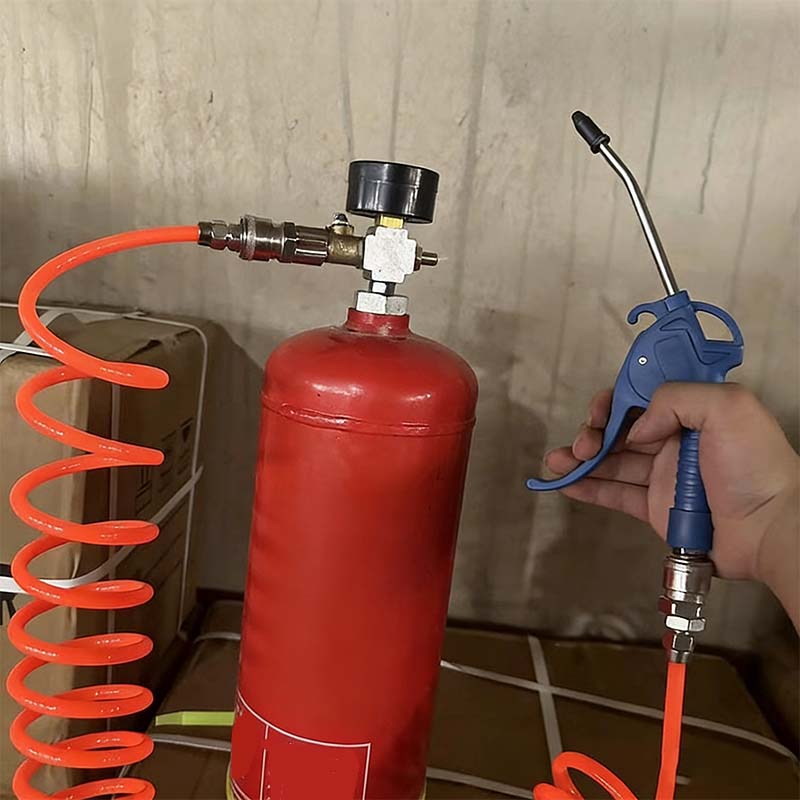 AeroLock™ Adaptateur de Valve pour Réservoir d’Air avec Manomètre