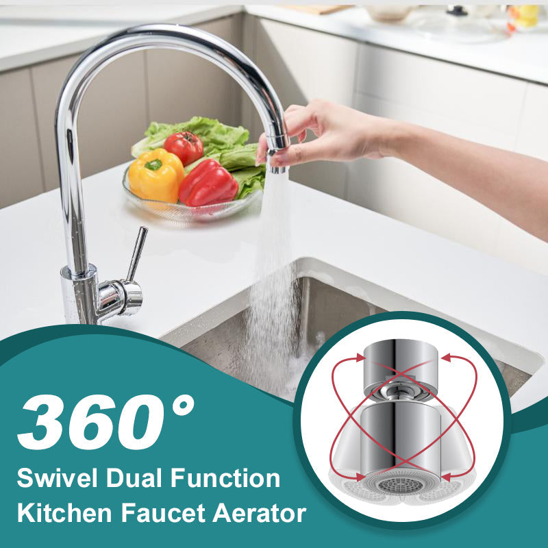 AquaVireo™ - Rallonge de robinet de cuisine à 360° avec double niveau d'eau | 1 acheté, 1 offert