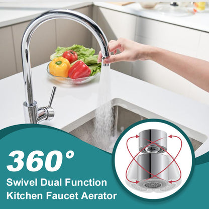 AquaVireo™ - Rallonge de robinet de cuisine à 360° avec double niveau d'eau | 1 acheté, 1 offert