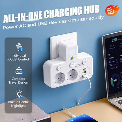 Nexora™ SmartPower Hub avec USB et veilleuse