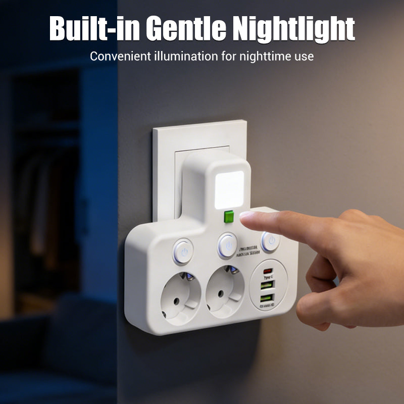 Nexora™ SmartPower Hub avec USB et veilleuse