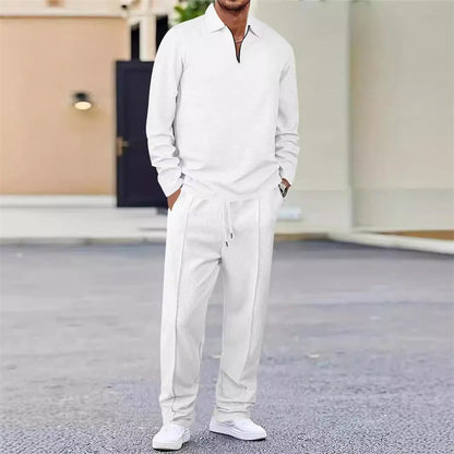 Velmoro™ - Ensemble lounge pour homme 2 pièces avec zip à demi-zip