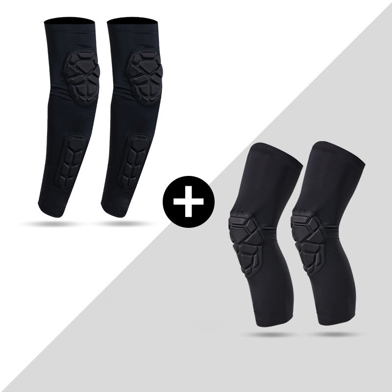 Flexoria™ Ensemble Genouillères & Coudières – Maintien Confortable pour Vos Activités