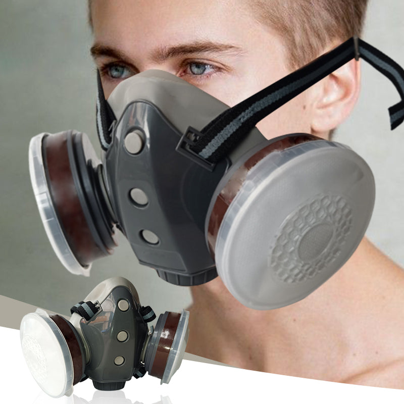 RespiraX™ - Masque de Protection à Double Filtration avec Lunettes