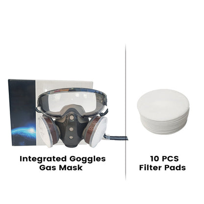RespiraX™ - Masque de Protection à Double Filtration avec Lunettes