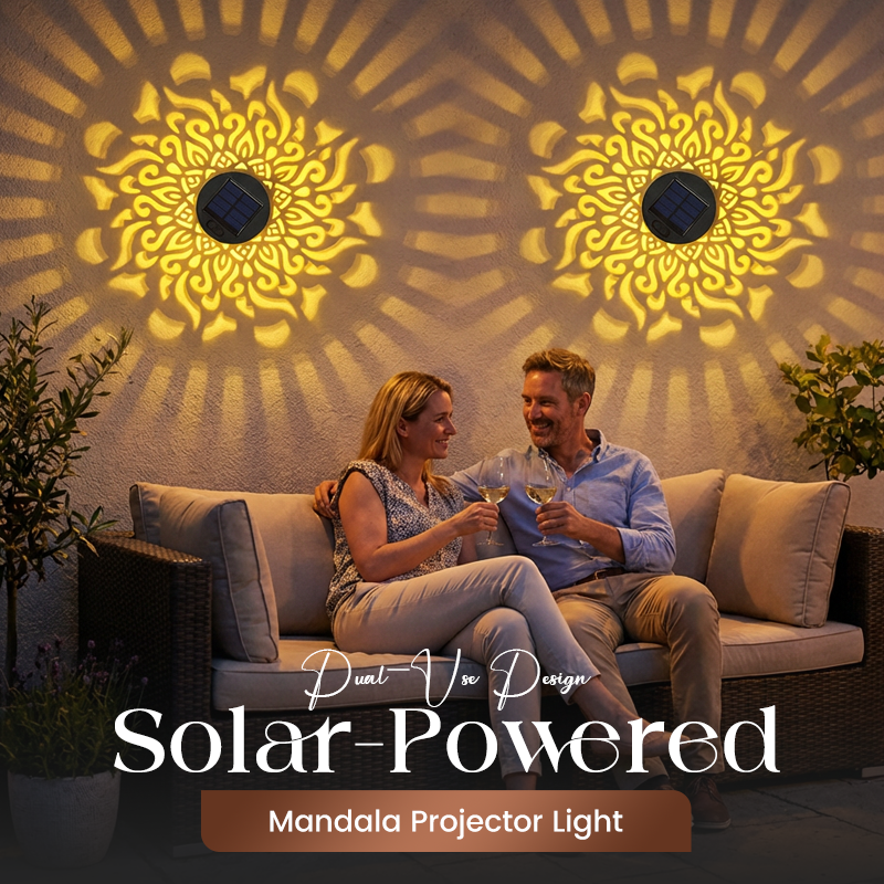 Solmara™ Lumière Solaire Mandala – Éclairage Extérieur Élégant et Automatique
