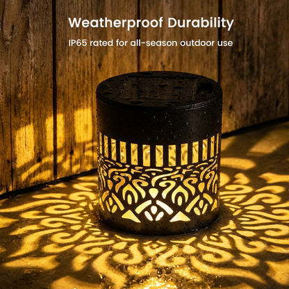 Solmara™ Lumière Solaire Mandala – Éclairage Extérieur Élégant et Automatique
