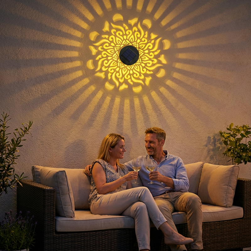 Solmara™ Lumière Solaire Mandala – Éclairage Extérieur Élégant et Automatique